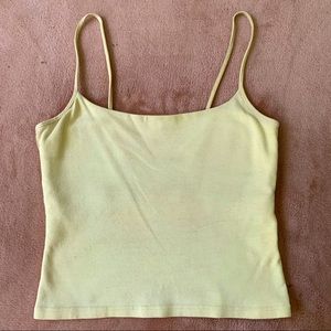 Yellow Crop Tank